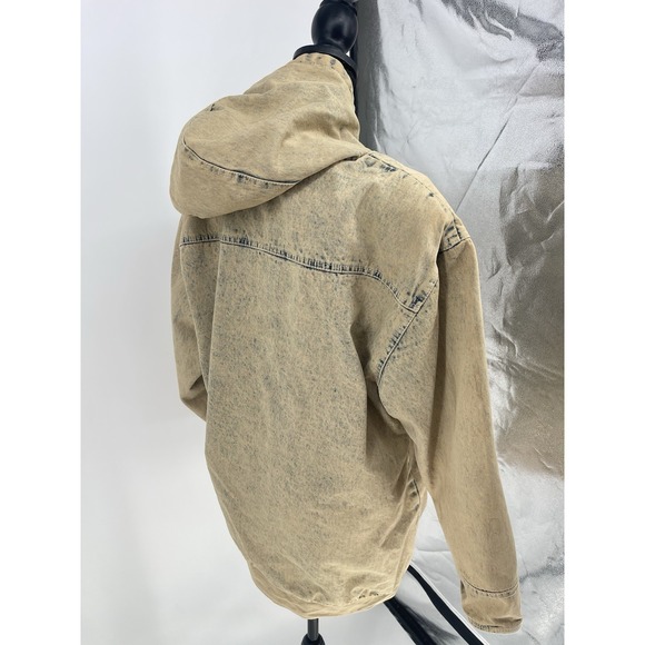 VTG Retro 90s Gitano Outerwear Oversized Denim Peach Coat‎ Unisex Xl - Picture 8 of 14